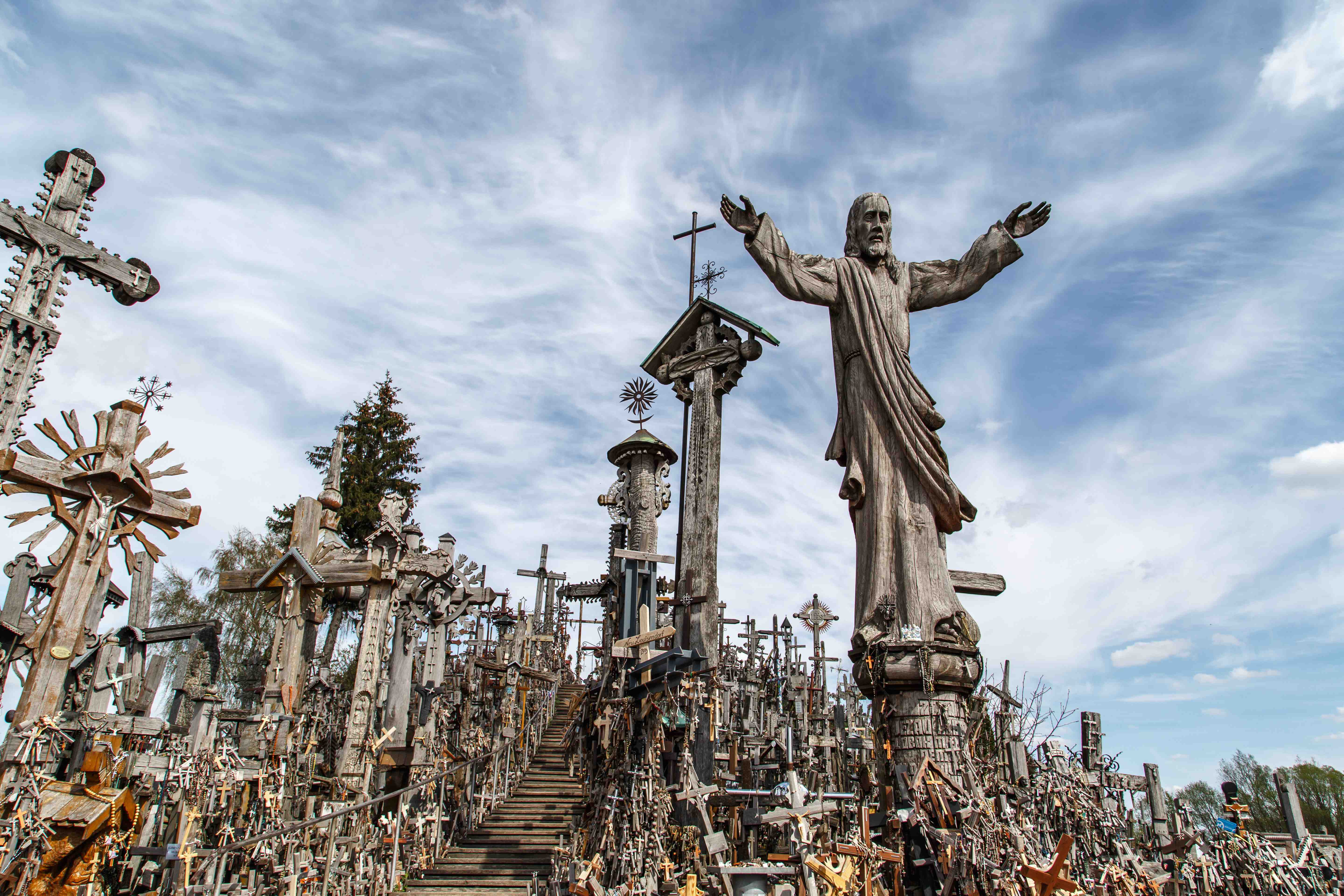 Hill of Crosses with Crucifix