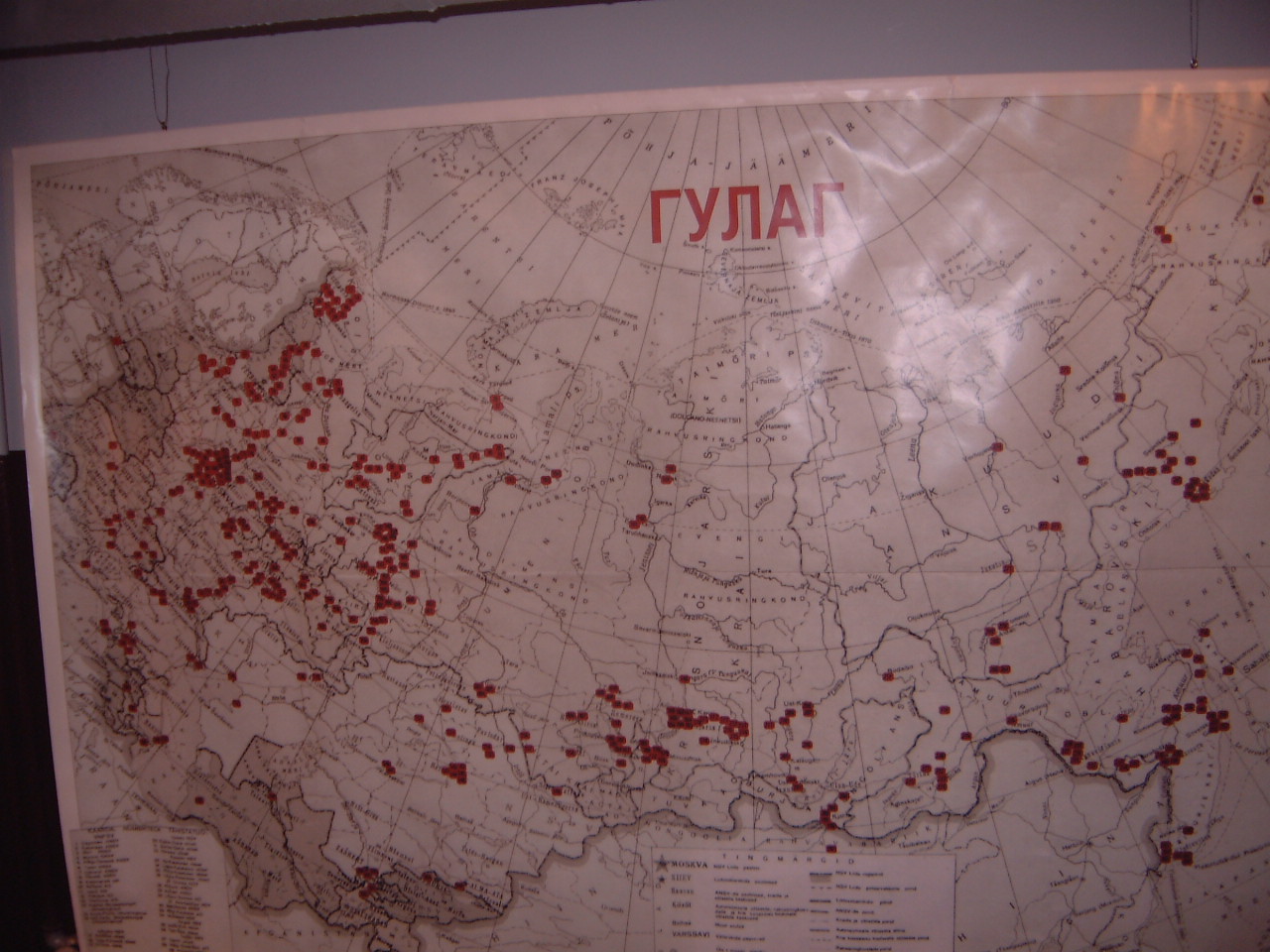 Sovjet fangeleirer kart Tartu KGB0328