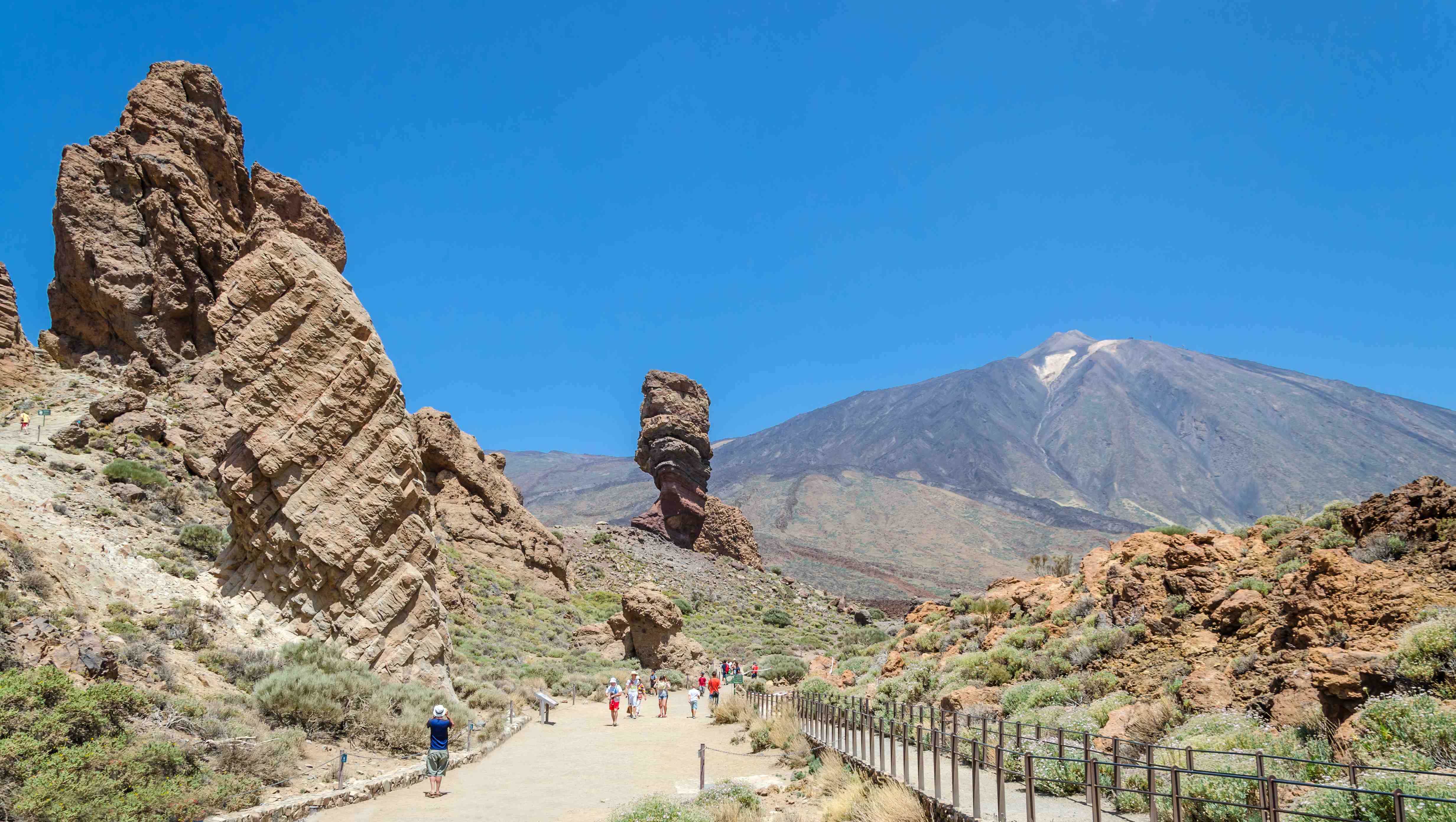 Views of Mount Teide and volcanic formations, Tenerife.