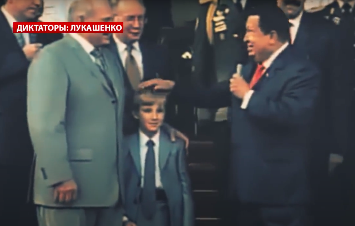 Lukasjenko med sønn Sanchez