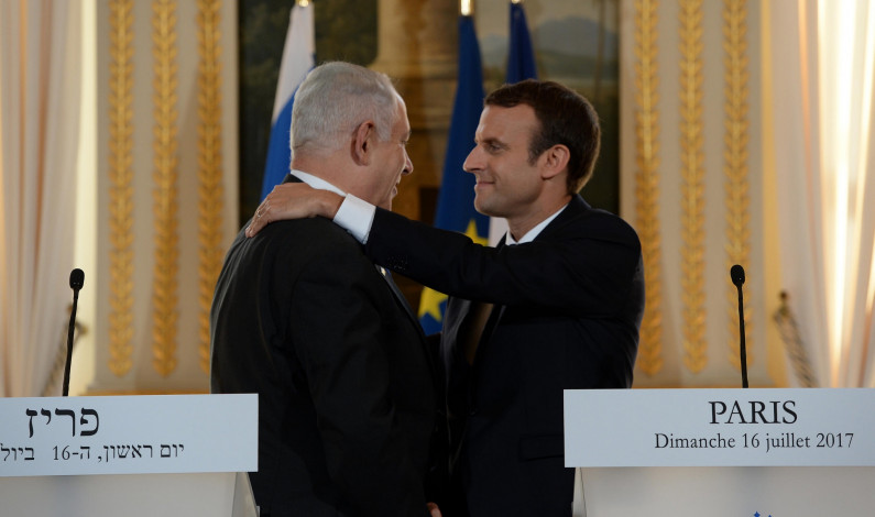 Varmt møte Netanyahu-Macron: Macron sidestiller anti-sionisme med anti-semittisme